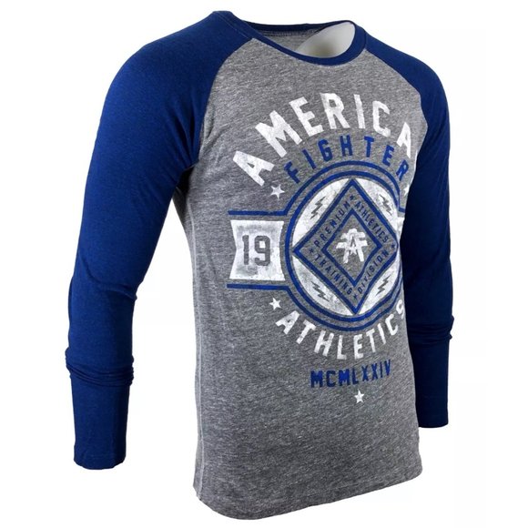 AMERICAN FIGHTER Men's T-Shirt CHESTNUT HILL Long - Picture 6 of 9